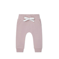 Organic Cotton Morgan Track Pant - Heather Haze Childrens Pant from Jamie Kay USA