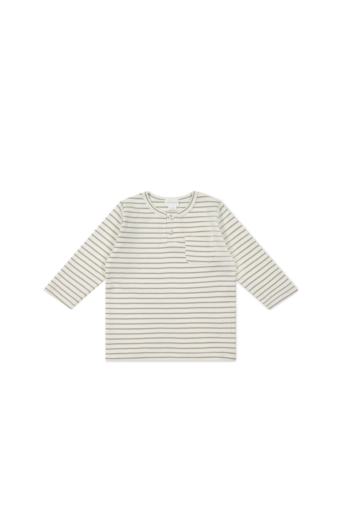 Pima Cotton Diego Top - Milford Sound/Cloud Stripe Childrens Top from Jamie Kay USA