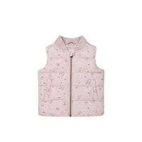 Taylor Vest - Petite Fleur Violet Childrens Vest from Jamie Kay USA