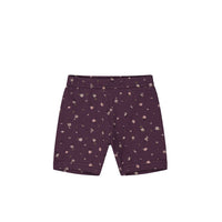 Organic Cotton Everyday Bike Short - Goldie Huckleberry Sparse Childrens Short from Jamie Kay USA