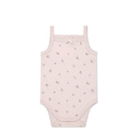 Organic Cotton Bridget Singlet Bodysuit - Meredith Violet Childrens Bodysuit from Jamie Kay USA