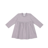 Organic Cotton Charlotte Dress - Annie Ditzy Violet Ice Childrens Dress from Jamie Kay USA