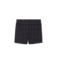 Organic Cotton Everyday Bike Short - Gingham Night Childrens Short from Jamie Kay USA