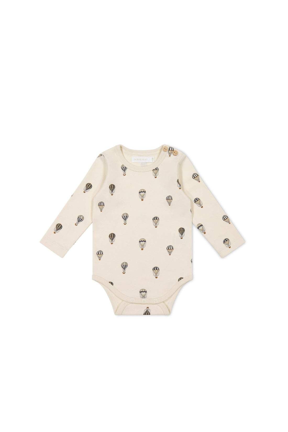 Organic Cotton Fernley Bodysuit - Montgolfiere Cloud Childrens Bodysuit from Jamie Kay USA