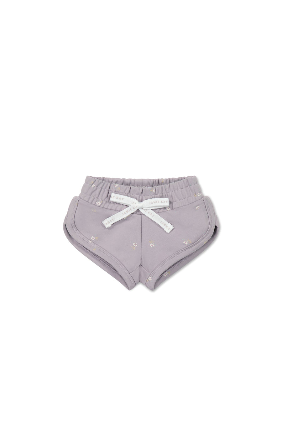 Organic Cotton Ivy Shortie - Annie Ditzy Violet Ice Childrens Short from Jamie Kay USA