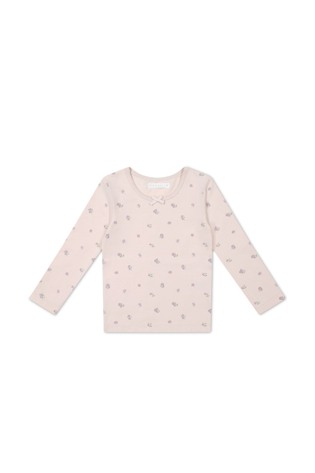 Organic Cotton Long Sleeve Top - Meredith Violet Childrens Top from Jamie Kay USA