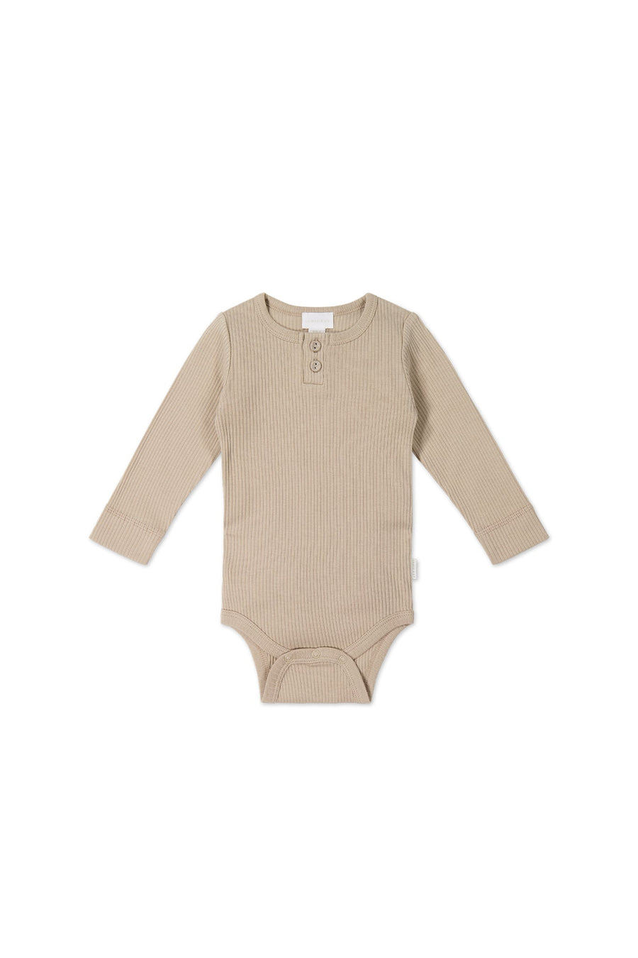 Organic Cotton Modal Long Sleeve Bodysuit - Fawn Childrens Bodysuit from Jamie Kay USA