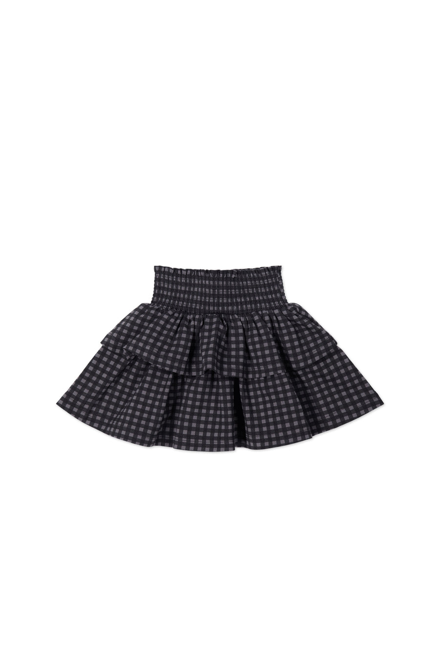 Organic Cotton Ruby Skirt - Gingham Night Childrens Skirt from Jamie Kay USA