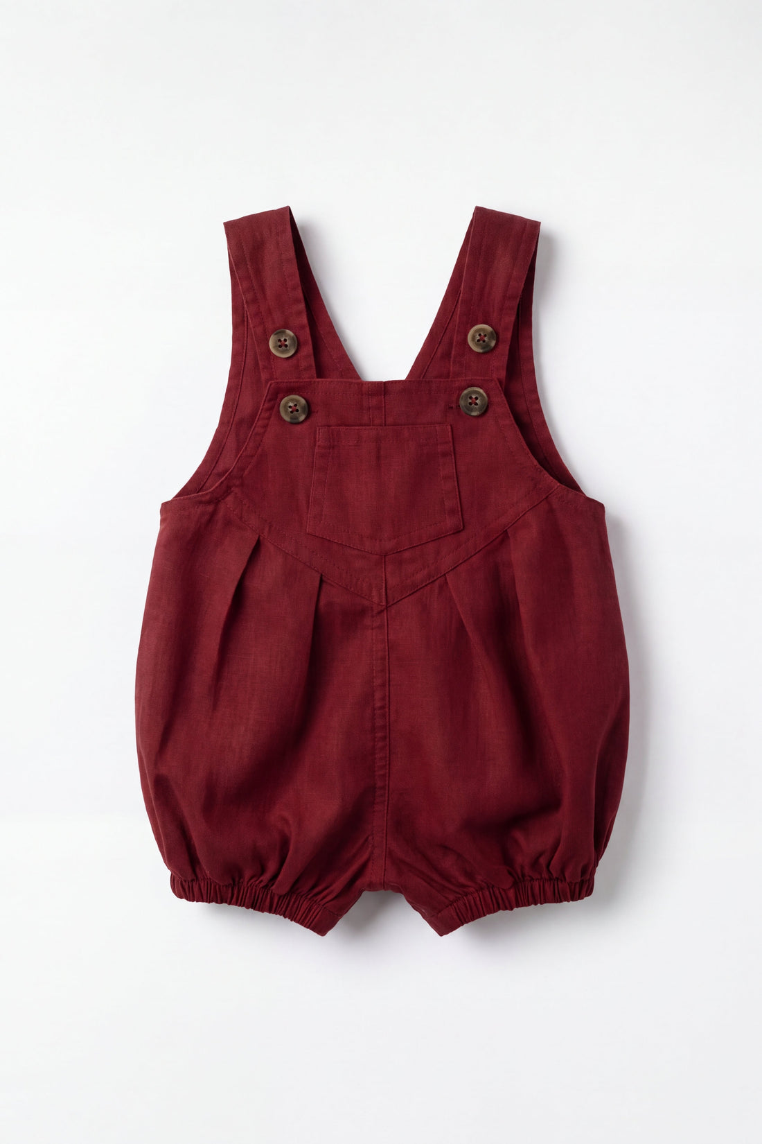 Linen Ira Playsuit - Cherry Childrens Playsuit from Jamie Kay USA