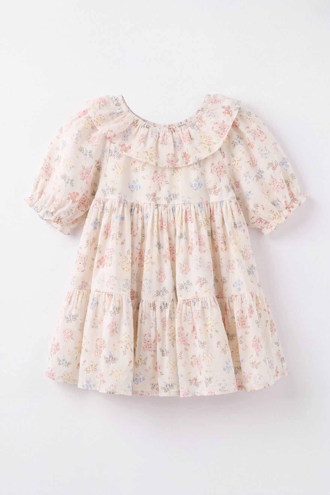 Organic Cotton Acacia Dress - Morgan Vanilla Childrens Dress from Jamie Kay USA