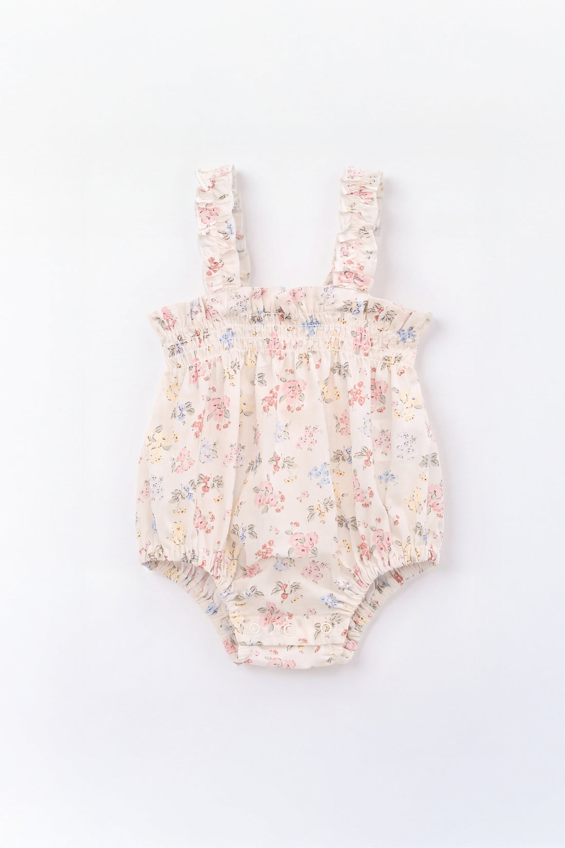 Organic Cotton Cassidy Playsuit - Morgan Vanilla Childrens Pants from Jamie Kay USA