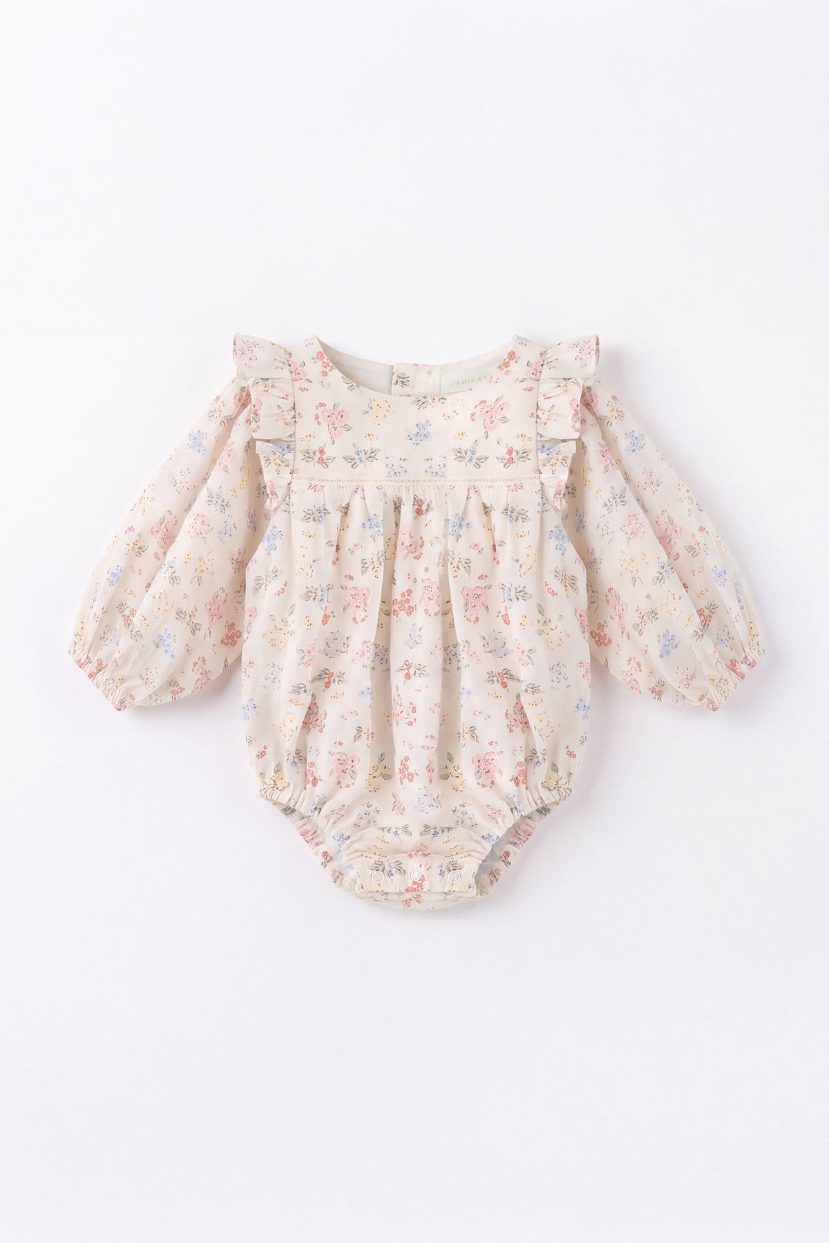 Organic Cotton Kaianna Playsuit - Morgan Vanilla Childrens Playsuit from Jamie Kay USA