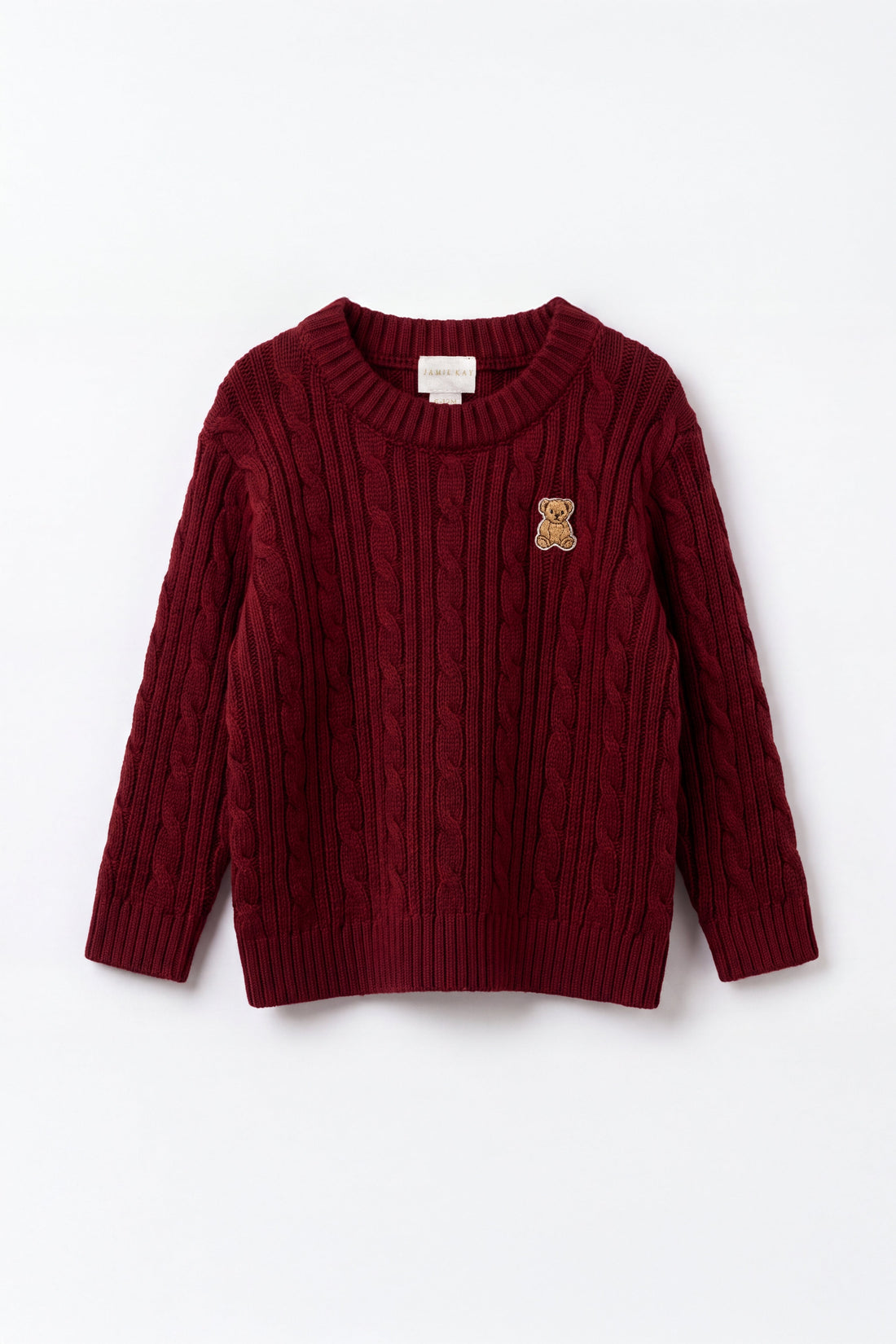 Richard Knit Jumper - Cherry Childrens Jumper from Jamie Kay USA