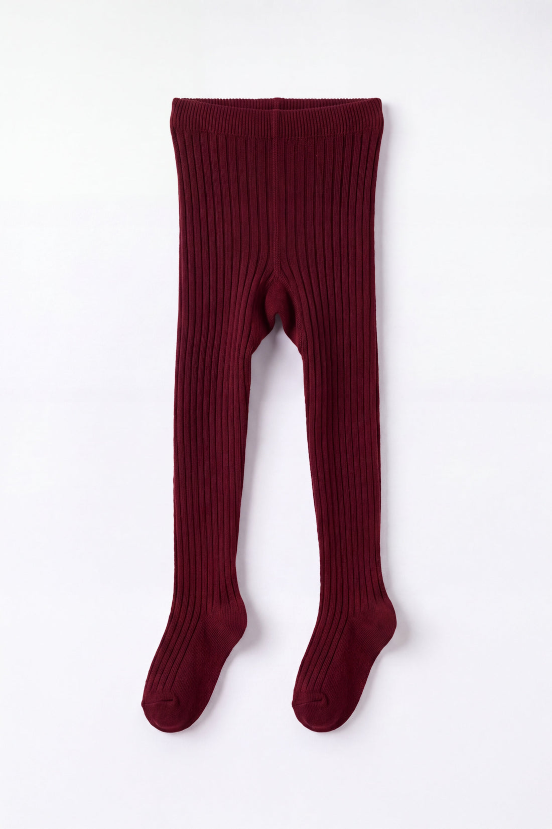 Ribbed Tight - Cherry Childrens Tights from Jamie Kay USA