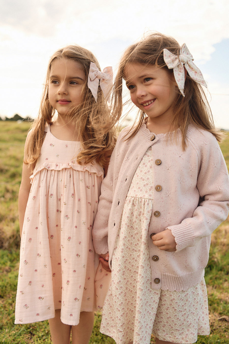 Organic Cotton Muslin Lola Dress - Meredith Morganite Childrens Dress from Jamie Kay USA