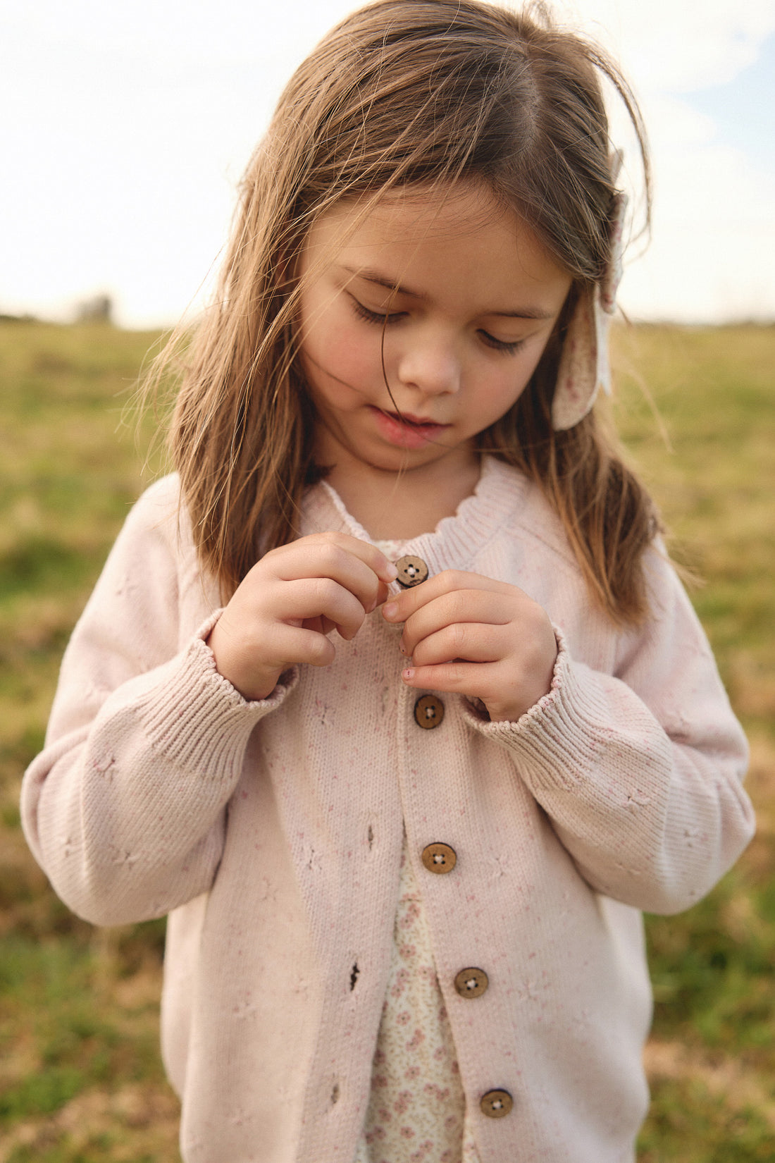 Felicity Cardigan - Ballerina Fleck Childrens Cardigan from Jamie Kay USA