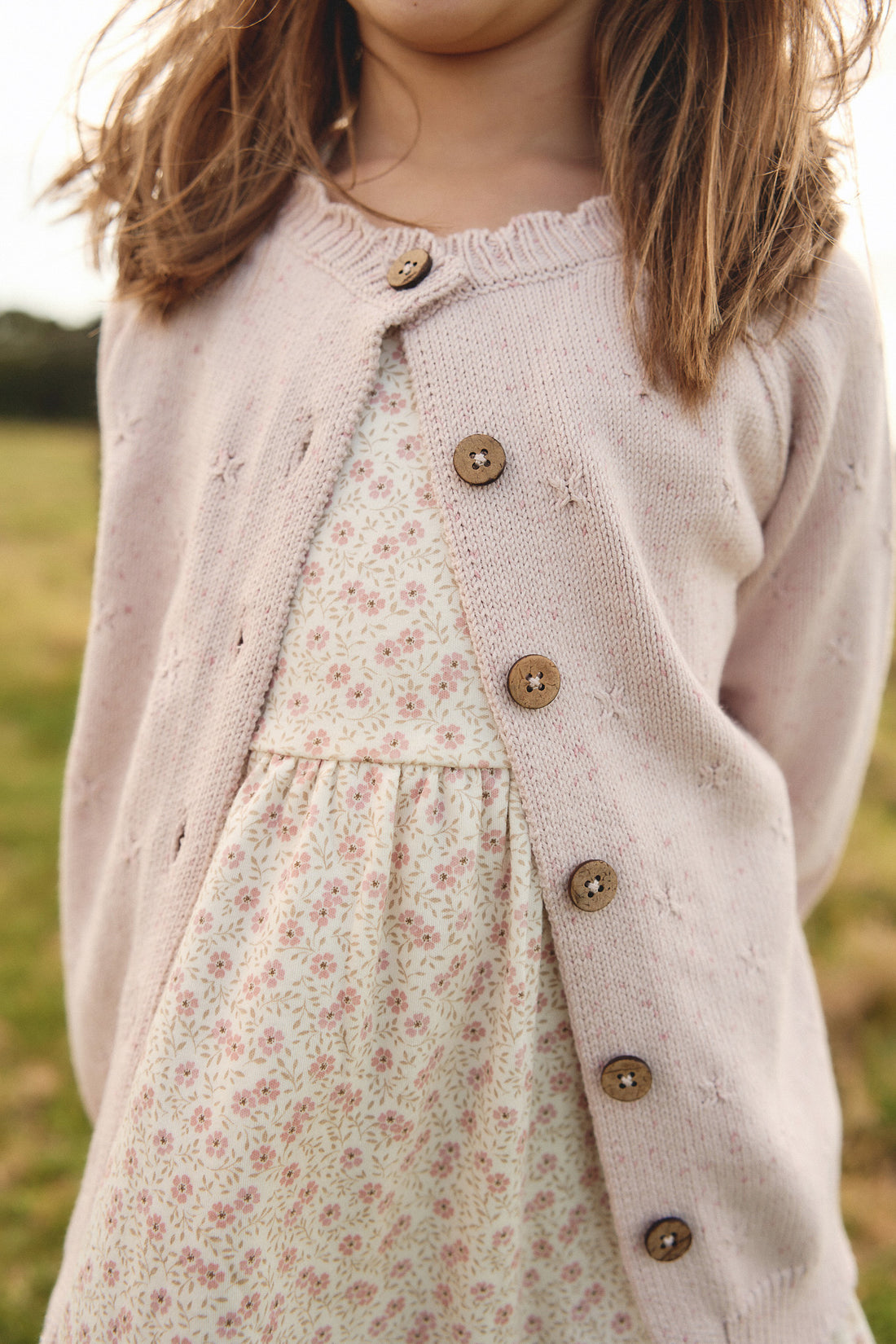 Felicity Cardigan - Ballerina Fleck Childrens Cardigan from Jamie Kay USA