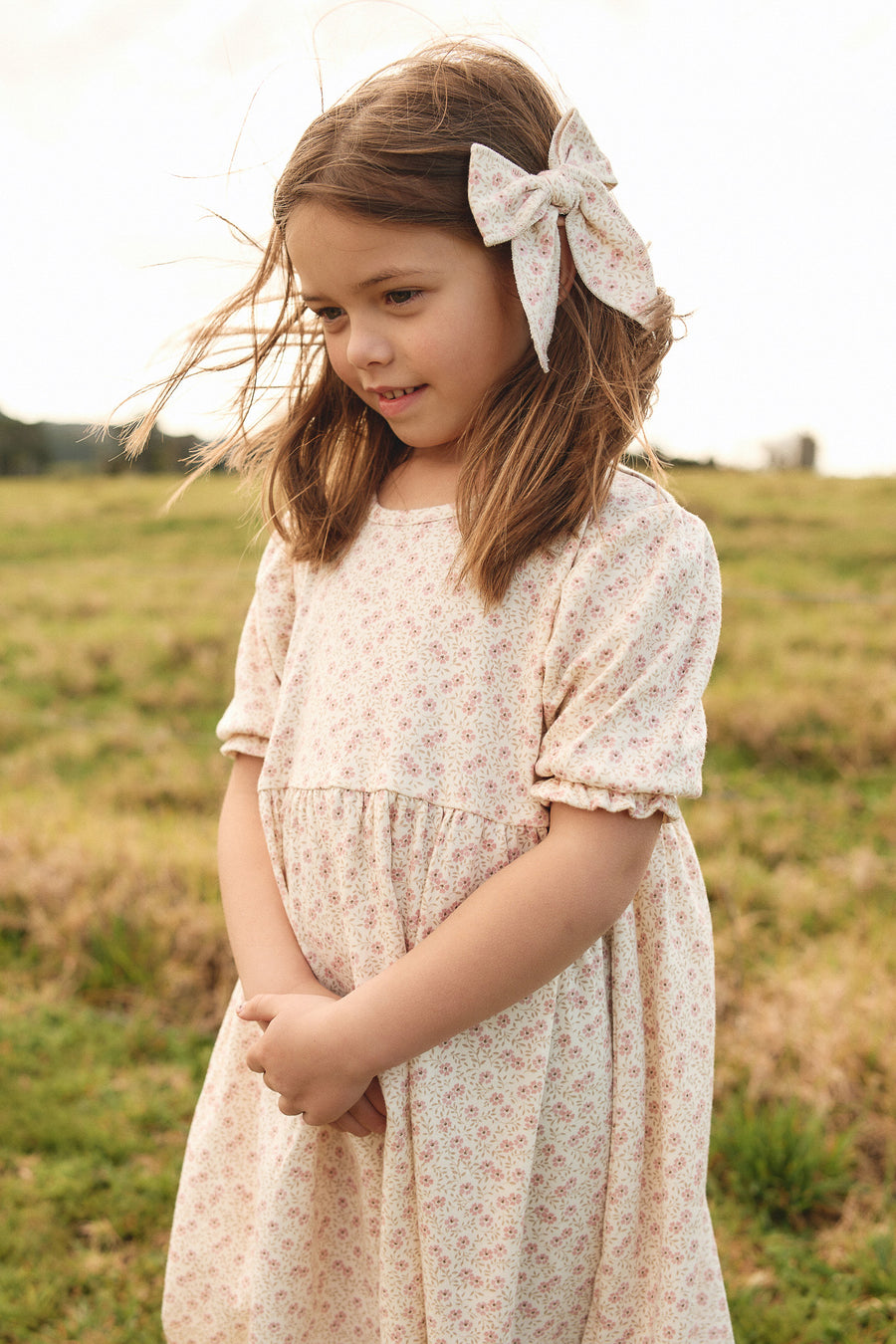 Organic Cotton Penny Dress - Emmy Egret Childrens Dress from Jamie Kay USA