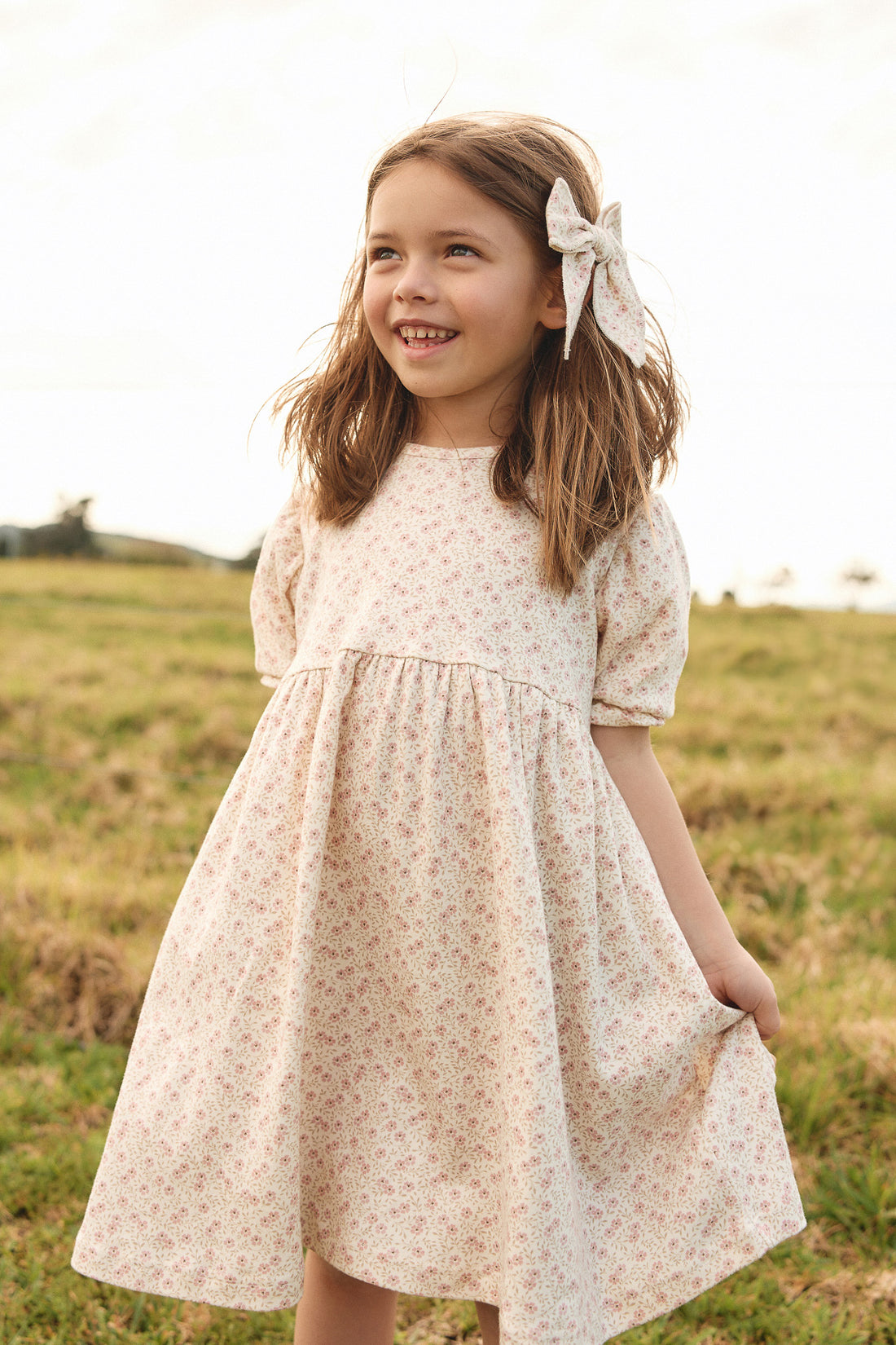 Organic Cotton Penny Dress - Emmy Egret Childrens Dress from Jamie Kay USA