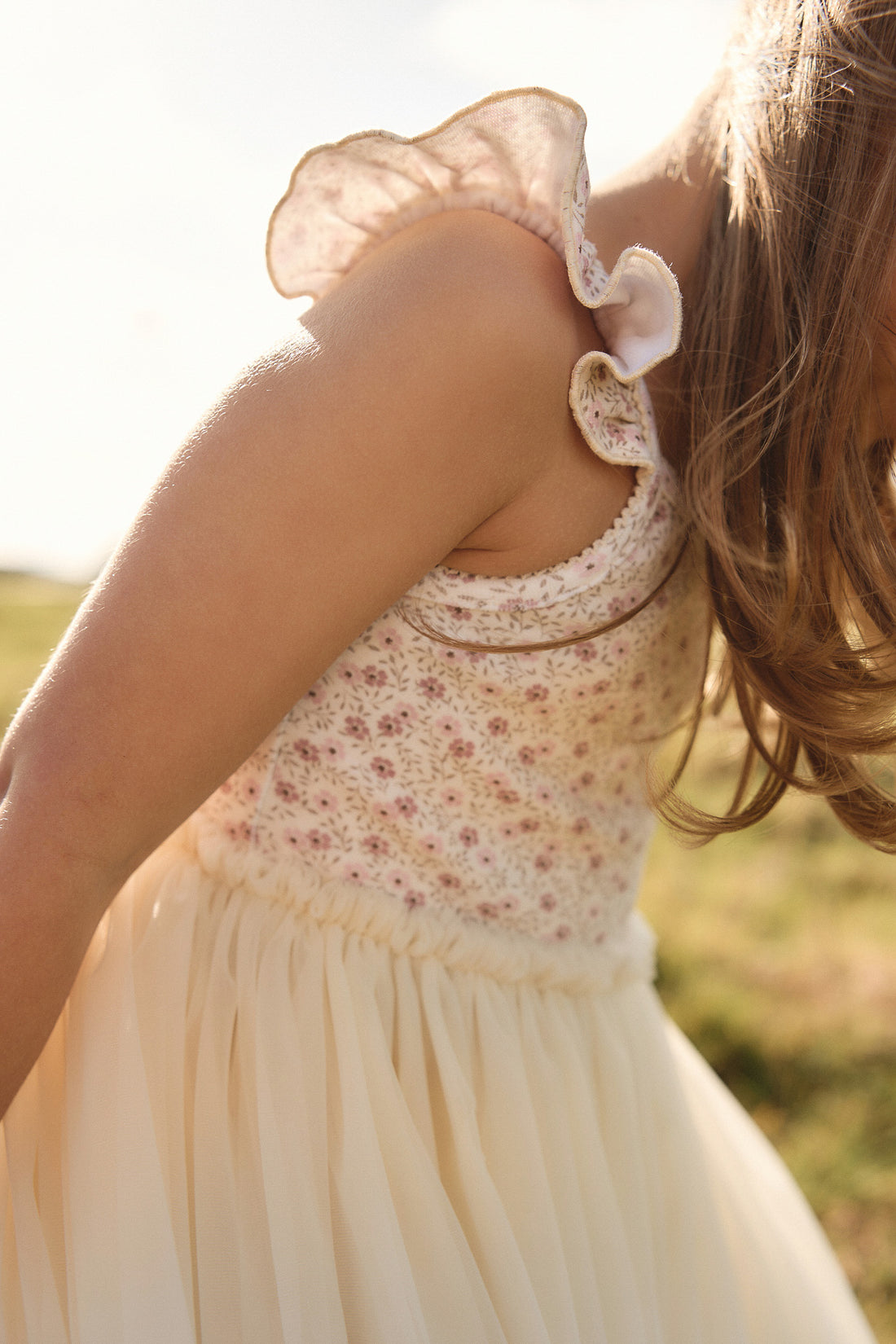 Katie Tutu Dress - Emmy Natural Childrens Dress from Jamie Kay USA