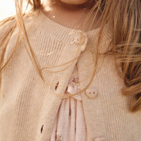 Noelle Cardigan - Oatmeal Marle Childrens Cardigan from Jamie Kay USA