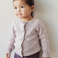 Organic Cotton Frill Bloomer - Goldie Huckleberry Sparse Childrens Bloomer from Jamie Kay USA