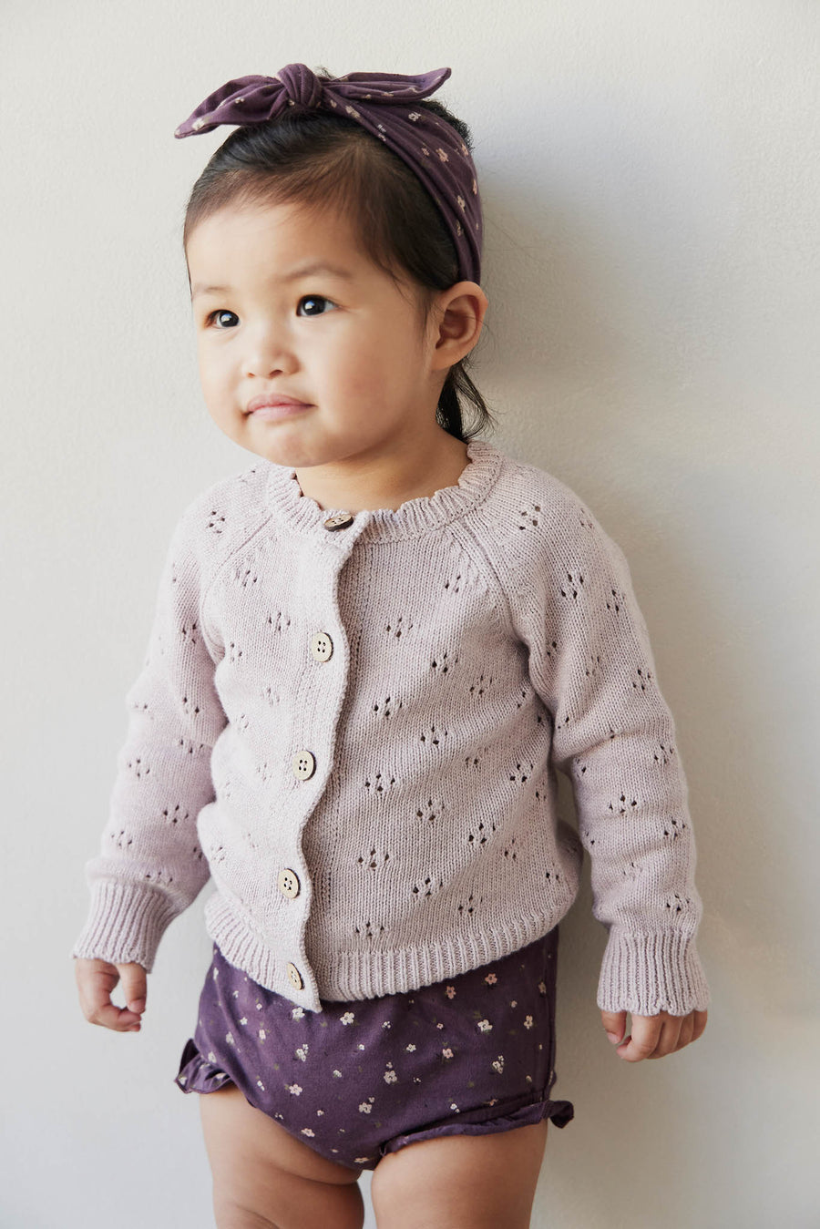 Organic Cotton Frill Bloomer - Goldie Huckleberry Sparse Childrens Bloomer from Jamie Kay USA