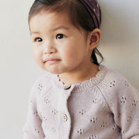 Organic Cotton Headband - Goldie Huckleberry Sparse Childrens Headband from Jamie Kay USA