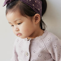 Organic Cotton Headband - Goldie Huckleberry Sparse Childrens Headband from Jamie Kay USA