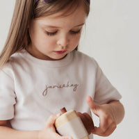 Pima Cotton Aude Oversized Tee - Luna Childrens Top from Jamie Kay USA