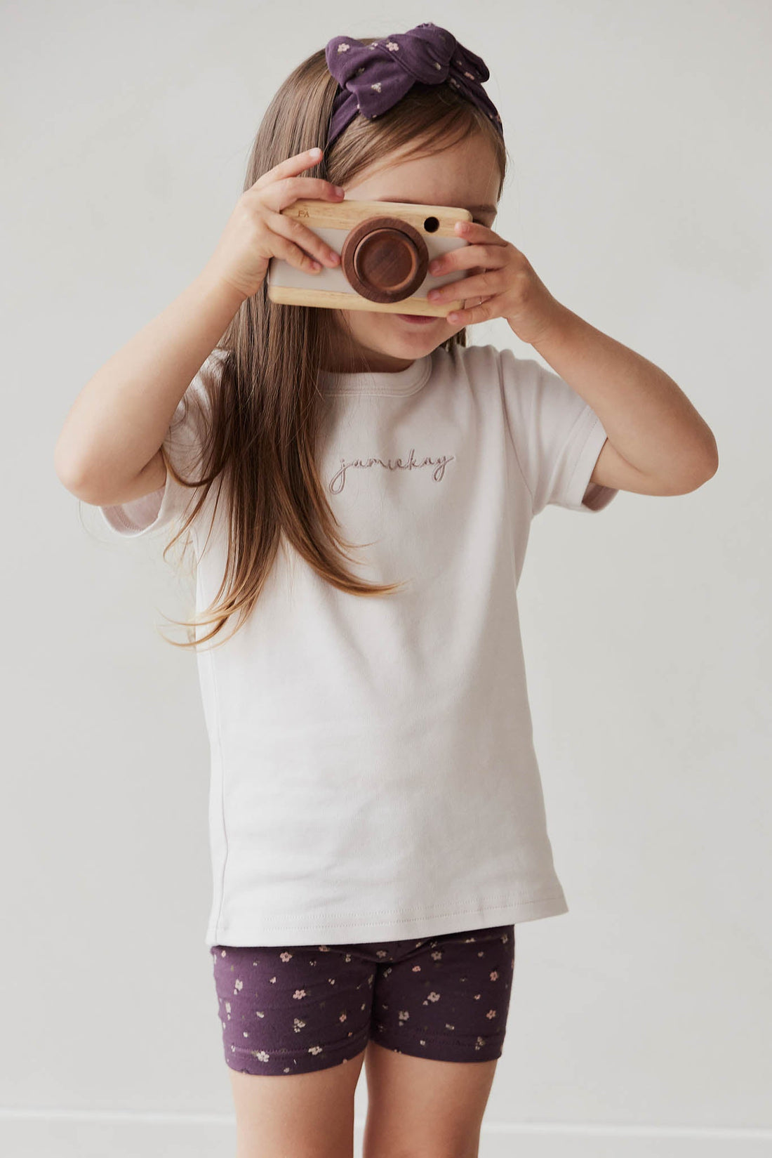 Pima Cotton Aude Oversized Tee - Luna Childrens Top from Jamie Kay USA