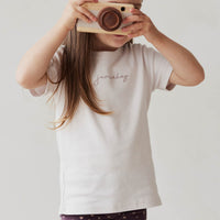 Pima Cotton Aude Oversized Tee - Luna Childrens Top from Jamie Kay USA