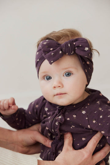 Organic Cotton Headband - Goldie Huckleberry Sparse Childrens Headband from Jamie Kay USA