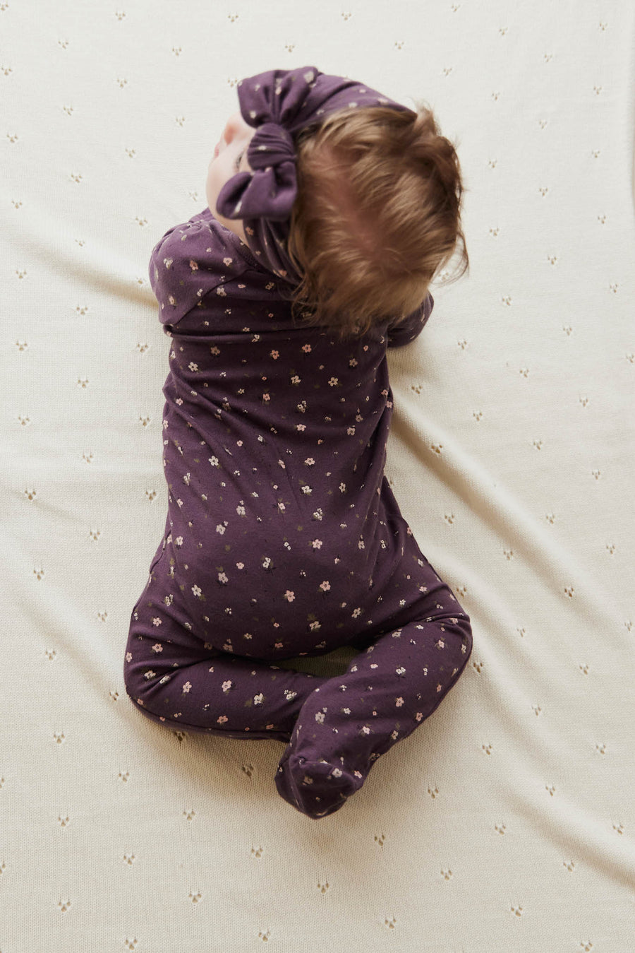 Organic Cotton Melanie Onepiece - Goldie Huckleberry Sparse Childrens Onepiece from Jamie Kay USA