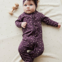 Organic Cotton Melanie Onepiece - Goldie Huckleberry Sparse Childrens Onepiece from Jamie Kay USA