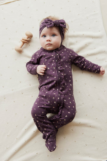 Organic Cotton Melanie Onepiece - Goldie Huckleberry Sparse Childrens Onepiece from Jamie Kay USA