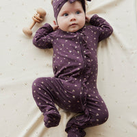 Organic Cotton Melanie Onepiece - Goldie Huckleberry Sparse Childrens Onepiece from Jamie Kay USA