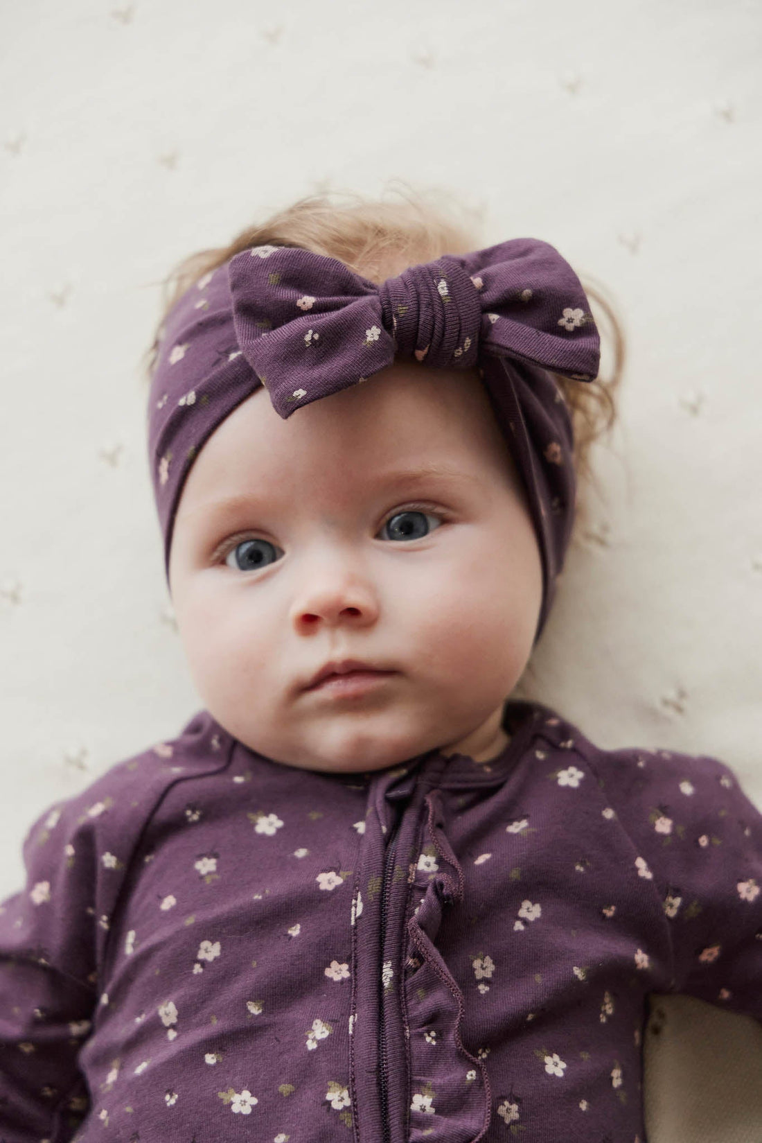 Organic Cotton Headband - Goldie Huckleberry Sparse Childrens Headband from Jamie Kay USA