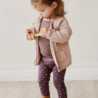 Organic Cotton Legging - Goldie Huckleberry Sparse Childrens Legging from Jamie Kay USA