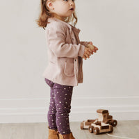 Organic Cotton Legging - Goldie Huckleberry Sparse Childrens Legging from Jamie Kay USA