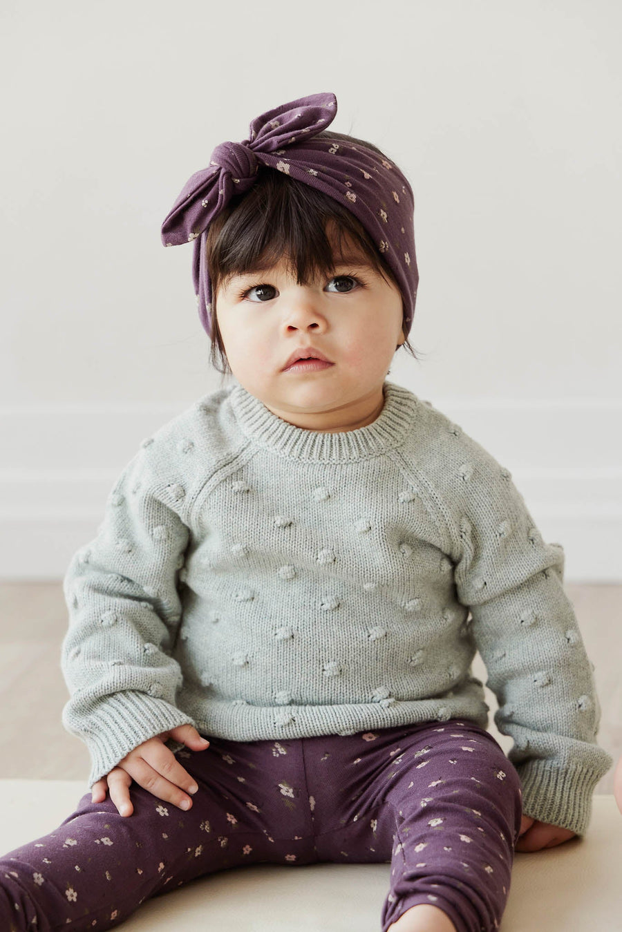 Organic Cotton Headband - Goldie Huckleberry Sparse Childrens Headband from Jamie Kay USA