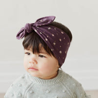 Organic Cotton Headband - Goldie Huckleberry Sparse Childrens Headband from Jamie Kay USA