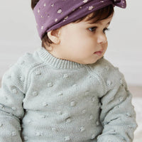 Organic Cotton Headband - Goldie Huckleberry Sparse Childrens Headband from Jamie Kay USA