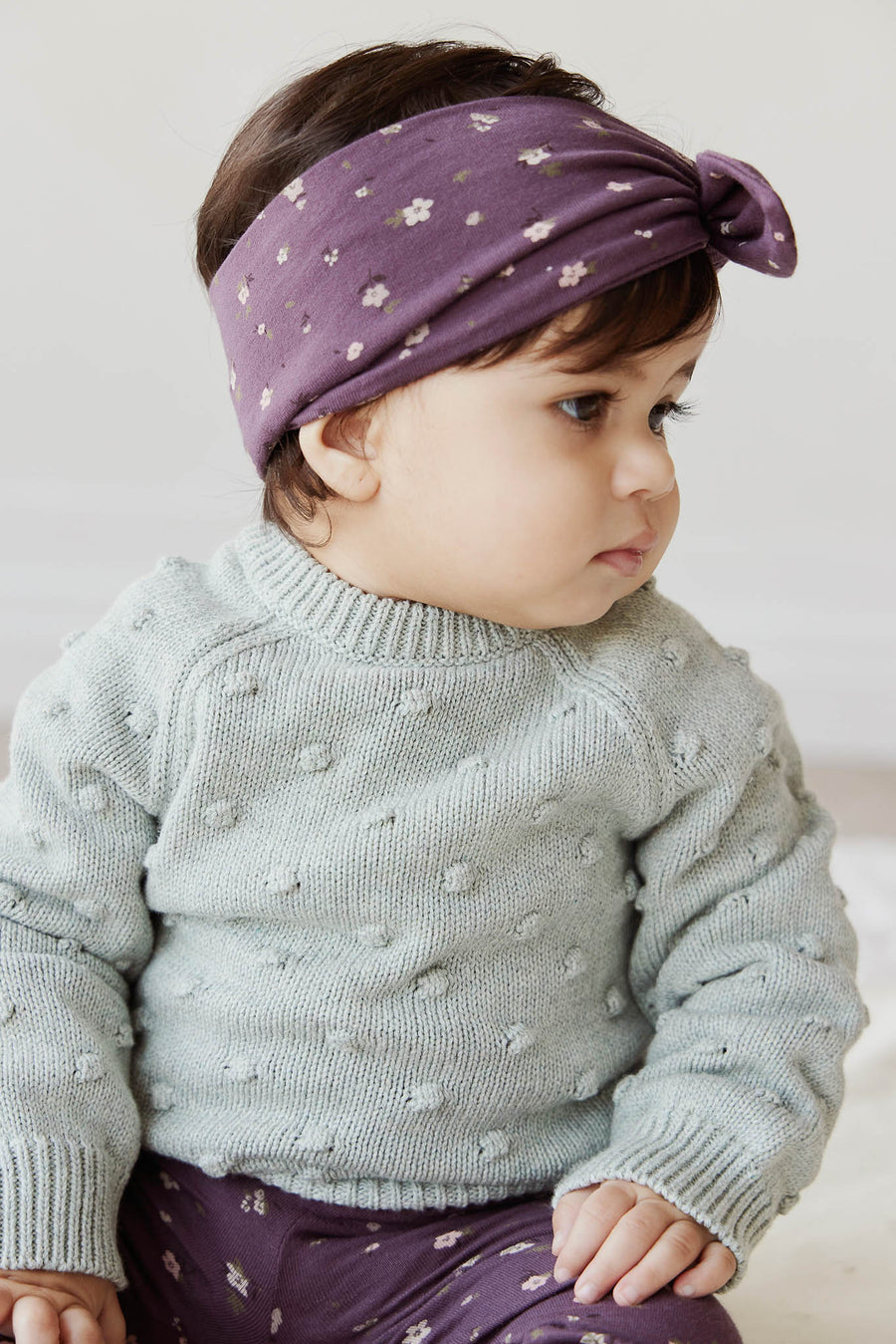 Organic Cotton Headband - Goldie Huckleberry Sparse Childrens Headband from Jamie Kay USA