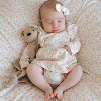 Organic Cotton Vivienne Playsuit - Emmy Egret Childrens Playsuit from Jamie Kay USA