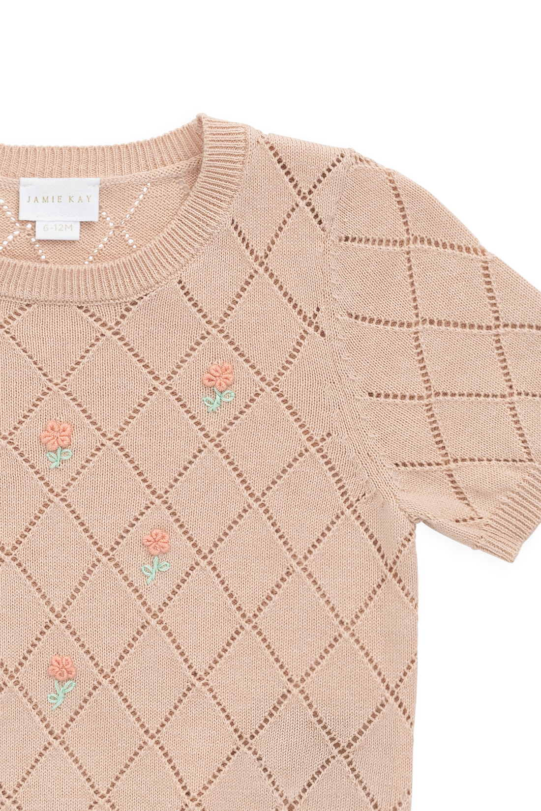 Alexandra Top - Rose Mist Alexandra Flower Childrens Top from Jamie Kay USA
