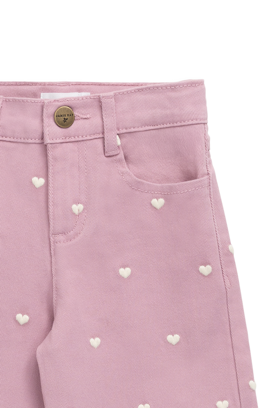Astra Pant - Petite Heart Orchid Childrens Pant from Jamie Kay USA