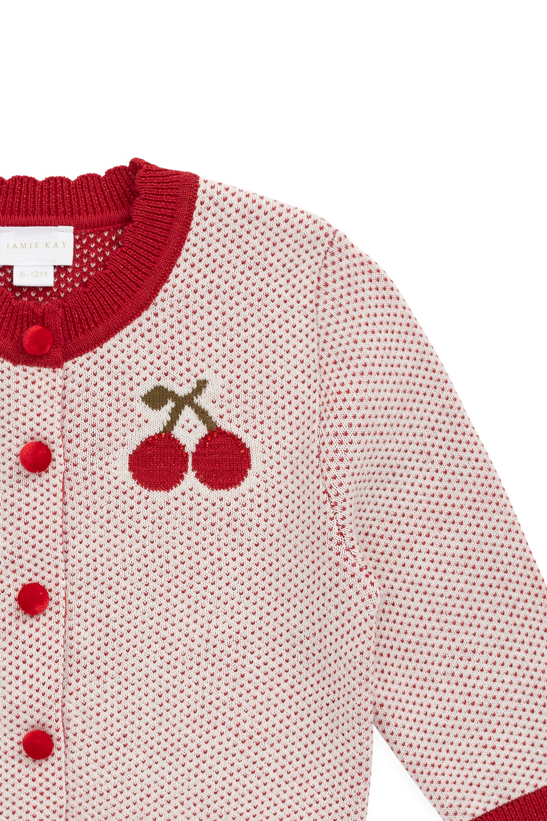 Liana Cardigan - Liana Cherry Childrens Cardigan from Jamie Kay USA