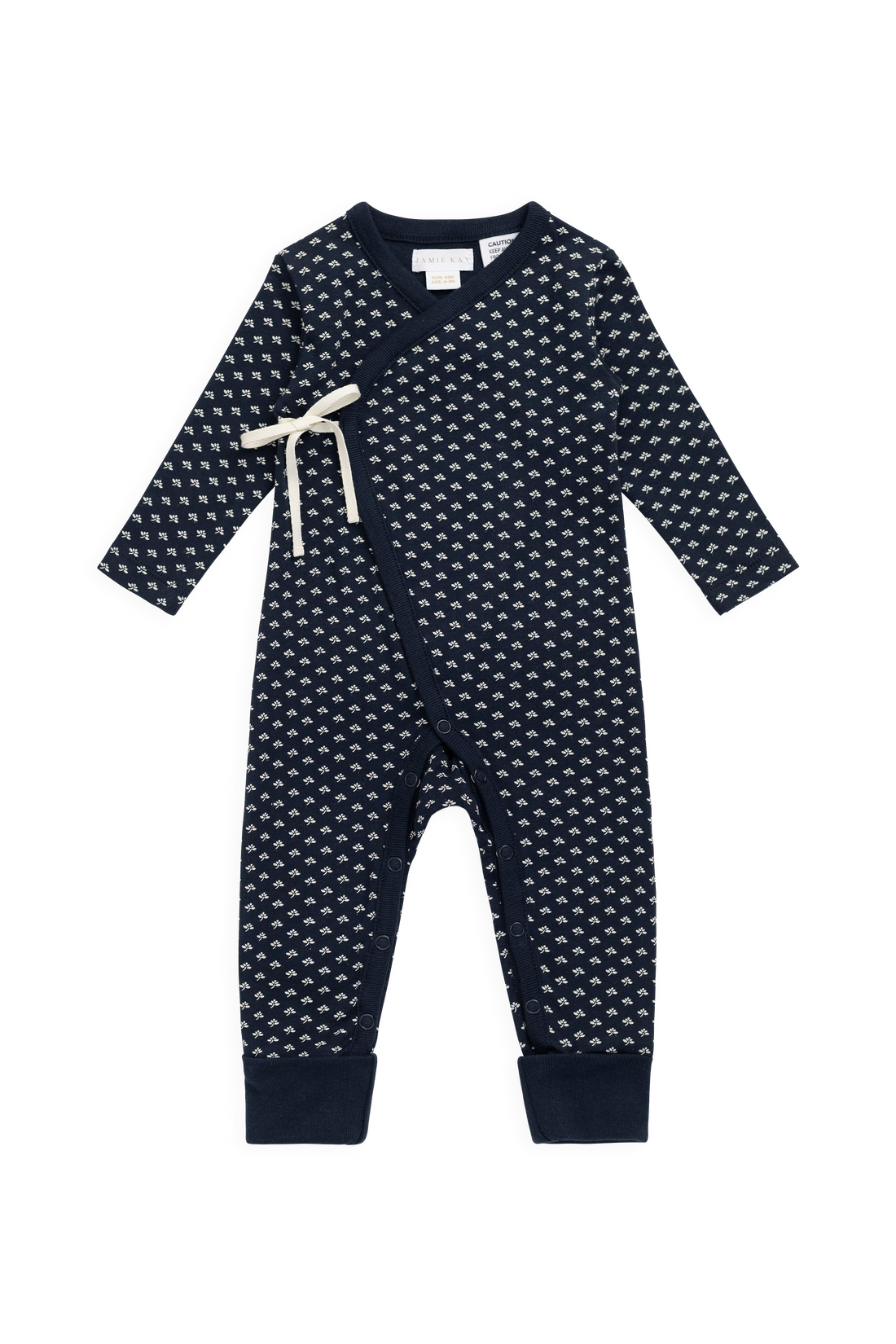 Organic Cotton Estelle Onepiece - Lisa Petite Indigo Childrens Onepiece from Jamie Kay USA