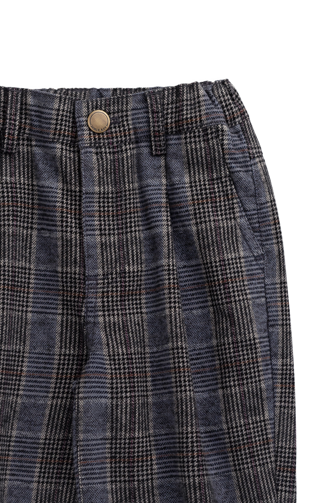 Campbell Pants - Checked Cotton Childrens Pant from Jamie Kay USA